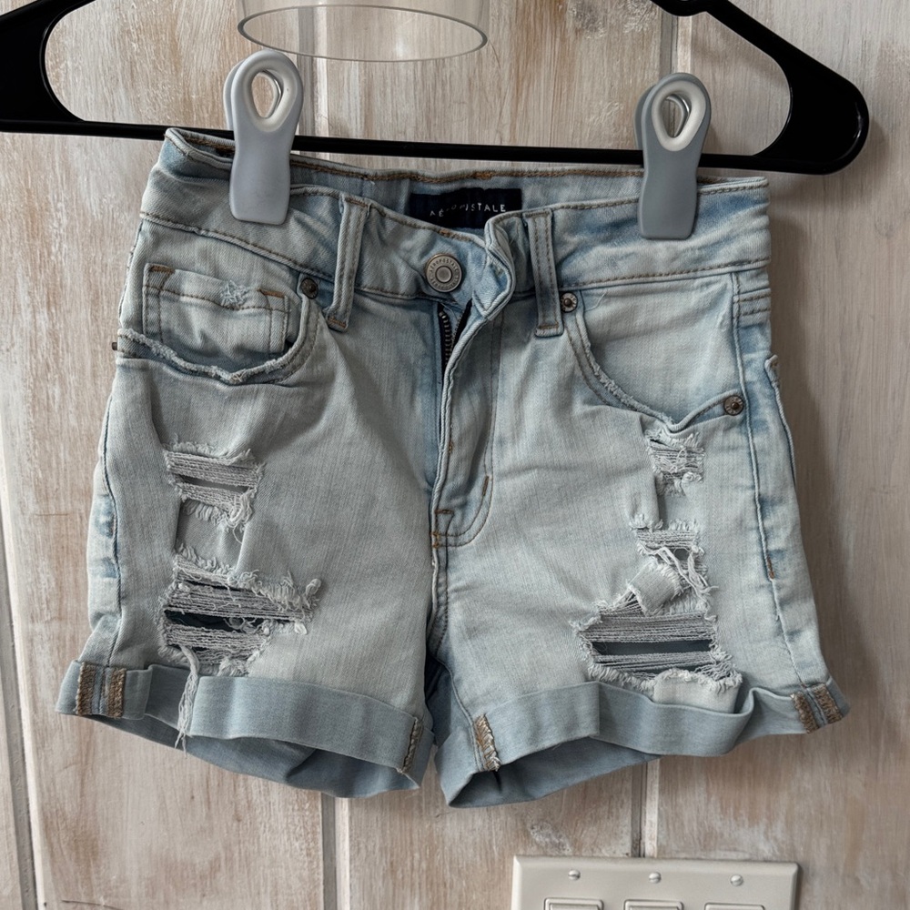 Aeropostale high rise midi short 00 NWOT